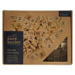 Papermania Bare Basics Wooden Tile Letters